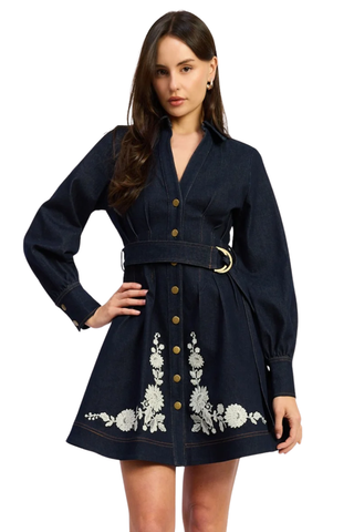 Carol Mini Dress, Indigo