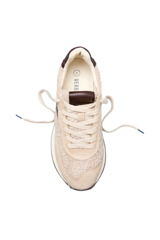 Claudette Sherpa Sneaker, Brown Multi