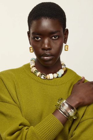 Monument Collar, Sea Glass