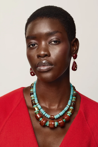 Granada Necklace, Rosewood