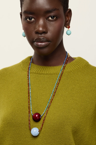 Umbria Earrings, Amazonite