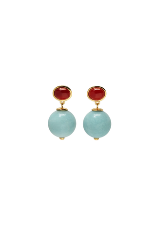 Umbria Earrings, Amazonite