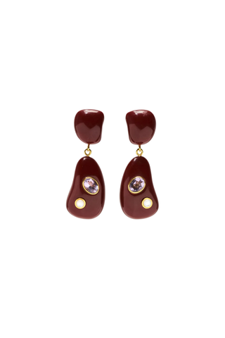 Satsuma II Earrings - Purple