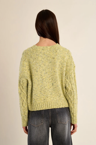 Knitted Sweater, Lime Green
