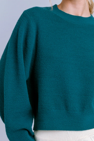Carrara Solid' Sweater, Teal