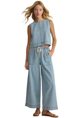 Daycation Denim Utility Pant, Coastal Water