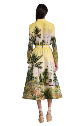 Earla Flare Midi Skirt, Pure Paradise