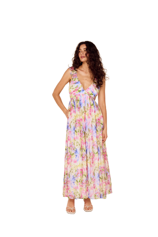 Celina Maxi Dress, Watercolour Floral